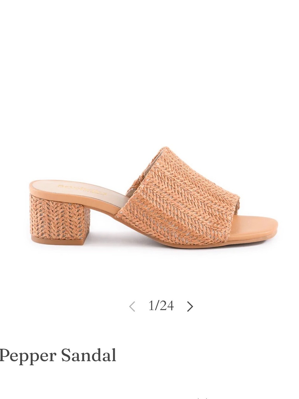 Seychelles pepper sandal — Tan